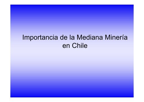 Mediana MinerÃ­a del Cobre - Sonami