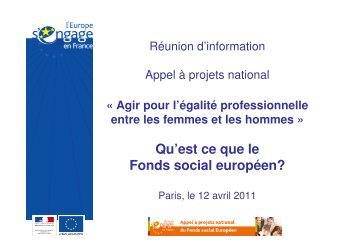 (Microsoft PowerPoint - 1.pr\351sentation FSE.ppt) - Fonds Social ...