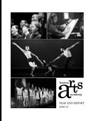 YEAR END REPORT - Boston Arts Academy