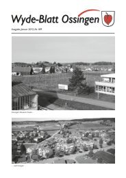 Ausgabe Januar 2013, Nr. 189 - in Ossingen