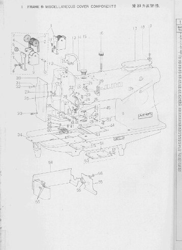 Parts book for Juki LH-527