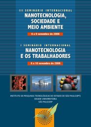 nanotecnologia, sociedade e meio ambiente nanotecnologia e os ...