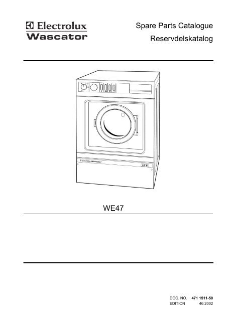 Spare Parts Catalogue Reservdelskatalog WE47 - Laundry Nation