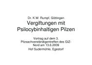 Vergiftungen mit Psilocybinhaltigen Pilzen