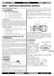 SMD - SURFACE MOUNTED DEVICE