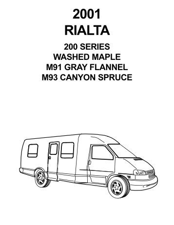 2001 RIALTA - Winnebago Rialta Motor Home