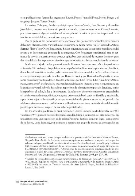 Discursos críticos sobre el arte moderno en Argentina Florencia ...