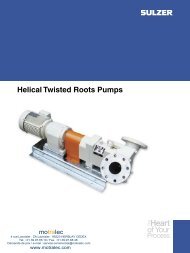 Sulzer Pumps Helical Twisted Roots Pumps brochure - Motralec