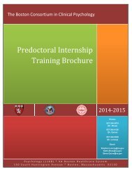 internship brochure - VA Boston Healthcare System