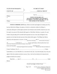 UJS 130 - Notice of Hearing on Petition for Order and Judgment ...