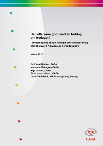 Det ville vÃ¦re godt med en hotdog om fredagen! - Center for ...