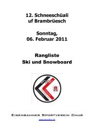 Schneeschüali 2011 - ESV Chur