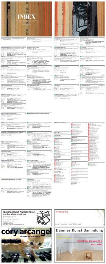 BIS 27. MÄRZ - INDEX Berlin