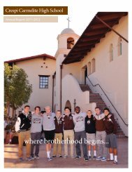 where brotherhood begins... - Crespi Carmelite High School