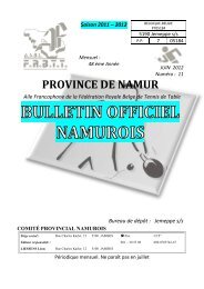 Juin - frbtt - namur