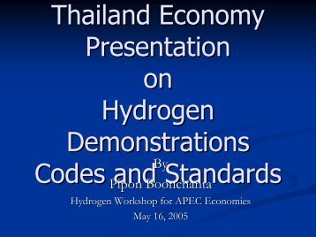 Thailand Economy Presentation on Hydrogen Demonstrations ...