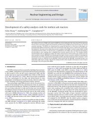 Development of a safety analysis code for molten salt reactors