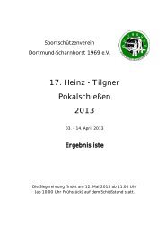 17. Heinz - Tilgner PokalschieÃen 2013 - st-hubertus-herne.de