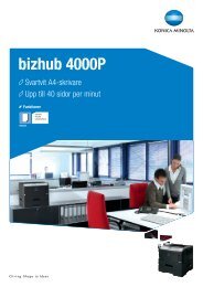 bizhub 4000P - Datablad - Konica Minolta