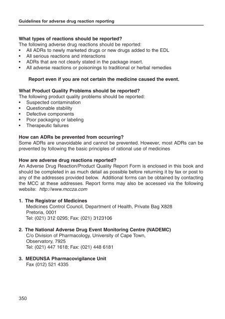STANDARD TREATMENT GUIDELINES SOUTH AFRICA visual data 7