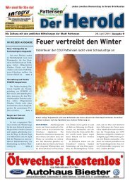 Feuer vertreibt den Winter - beim Herold Pattensen