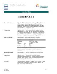 Technical Data Nipacide CFX 2