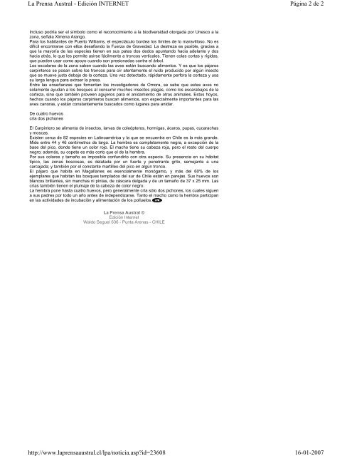 LaPrensaAustral 251206.pdf - Instituto de Ecología y Biodiversidad ...