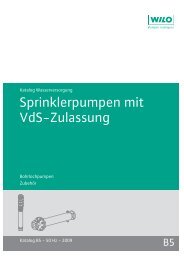 Sprinklerpumpen mit VdS-Zulassung