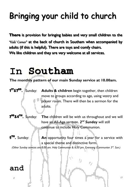 Baptism Leaflet - St James Church â Southam