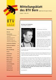 Mitteilungsblatt - BTV Bern