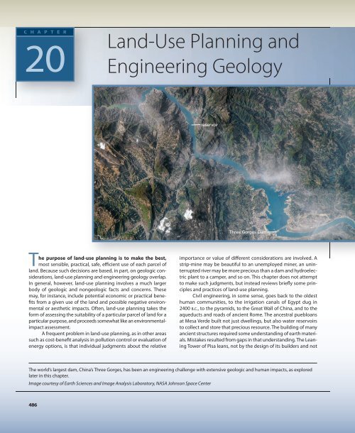 LandUse Planning and Engineering Geology Geological Sciences