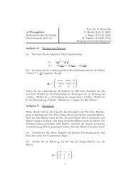 4. Â¨Ubungsblatt Rechenmethoden der Physik Wintersemester 2011 ...