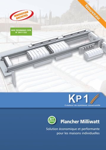 Plancher Milliwatt, pour traiter les ponts thermiques - KP1