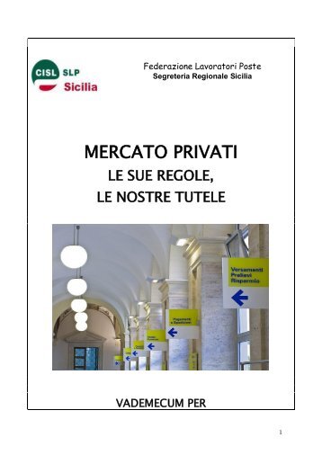 Mercato Privati e la necessitÃ  di - cisl poste siracusa