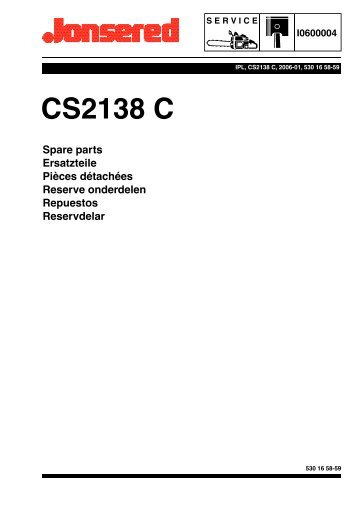 Jonsered CS 2138 C Chainsaw 01 - Barrett Small Engine