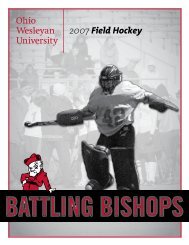 2007 guide - Ohio Wesleyan University