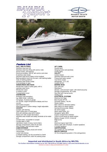 PDF Brochure (Â±370KB) - Bavaria Boats: HOME