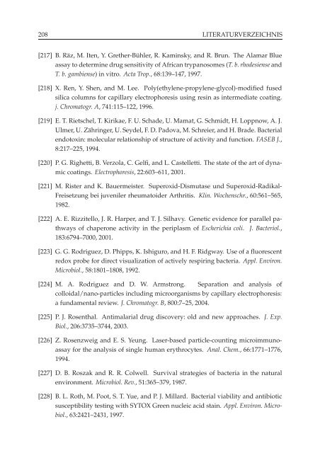 Methoden zur Evaluation von ZytotoxizitÂ¨at und Struktur ... - OPUS