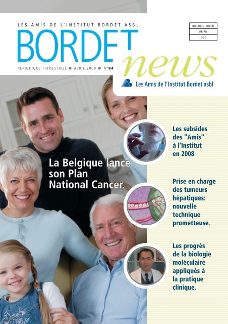 La Belgique lance son Plan National Cancer. La Belgique lance son