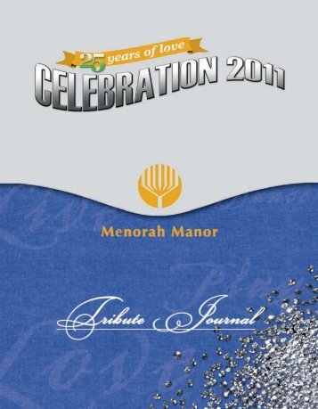 25th Anniversary Journal - Menorah Manor