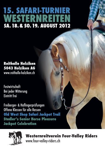 Programmheft Safariturnier 2012 - Four-Valley Riders