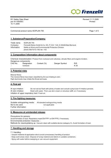 Isoplan 750.pdf - SIG Technical Insulation