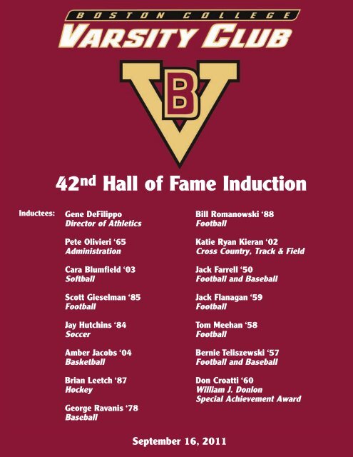 42nd Hall of Fame Induction - Graber Associates