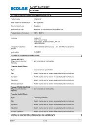 View MSDS - Wesclean Equipment and Cleaning Supplies, Ltd.