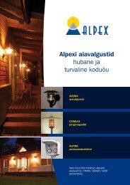 Alpexi aiavalgustid hubane ja turvaline koduÃµu - Effex