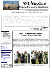 Nr 4/2007 - Biuletyn Informacji Publicznej, Urząd Gminy Skołyszyn