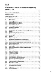 Inhalt DIN EN 1997-1 einschlieÃlich Nationaler Anhang und DIN 1054