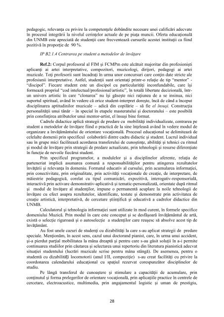 raport de evaluare interna a calitatii â 2011 - Universitatea NaÅ£ionalÄ ...