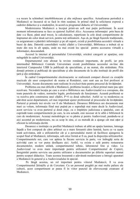 raport de evaluare interna a calitatii â 2011 - Universitatea NaÅ£ionalÄ ...