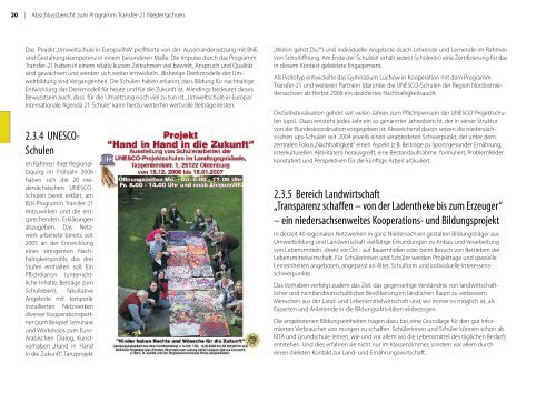 Programm Transfer-21 Niedersachsen - BNE-Newsletter  ...